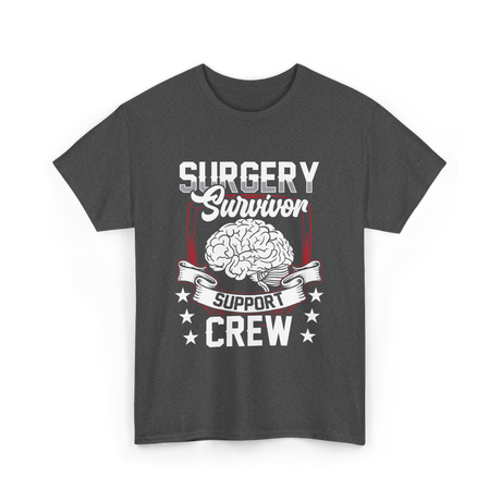 Surgery Survivor Support Crew T-Shirt - Dark Heather