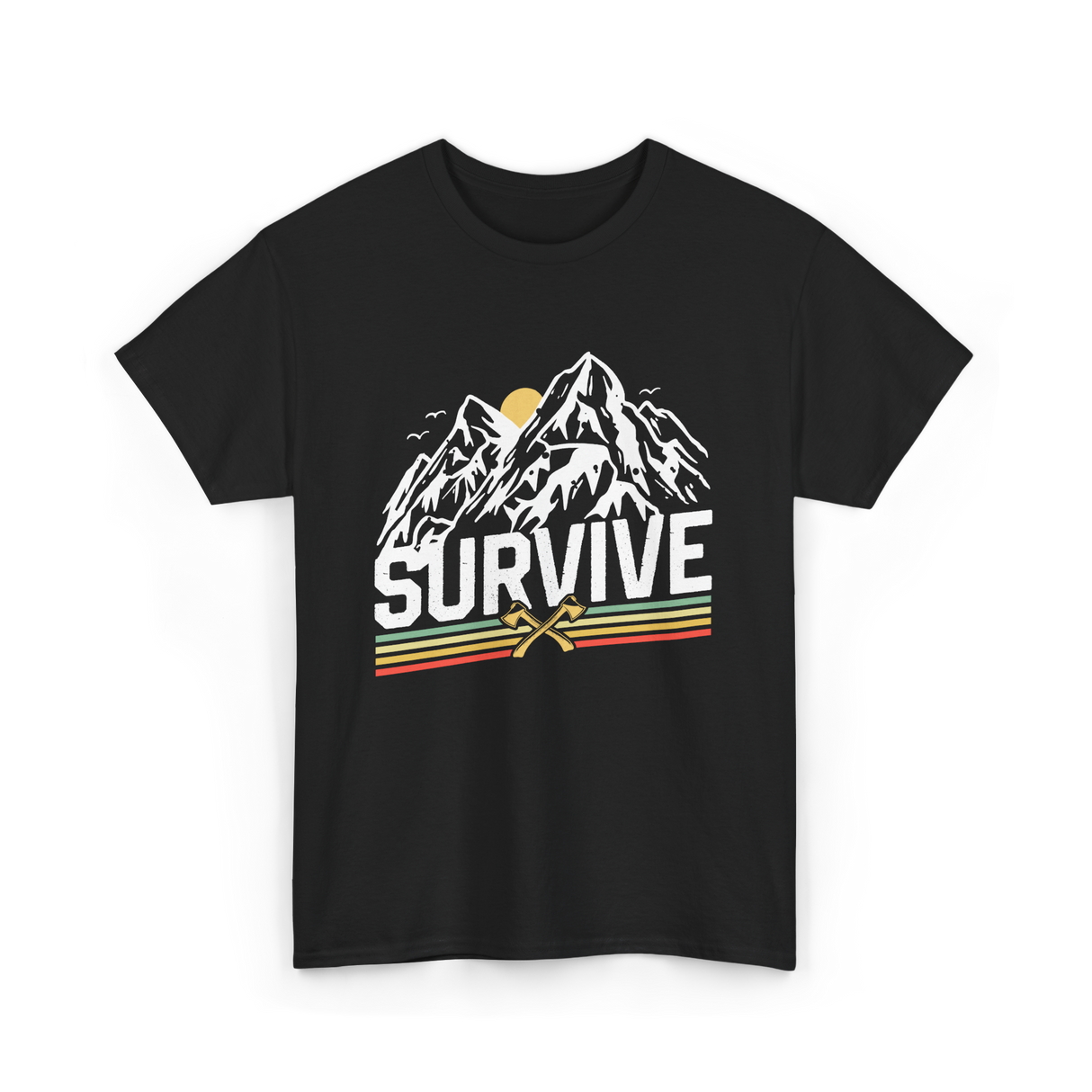 Survive Survival Bushcraft T-Shirt - Black