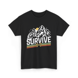 Survive Survival Bushcraft T-Shirt - Black