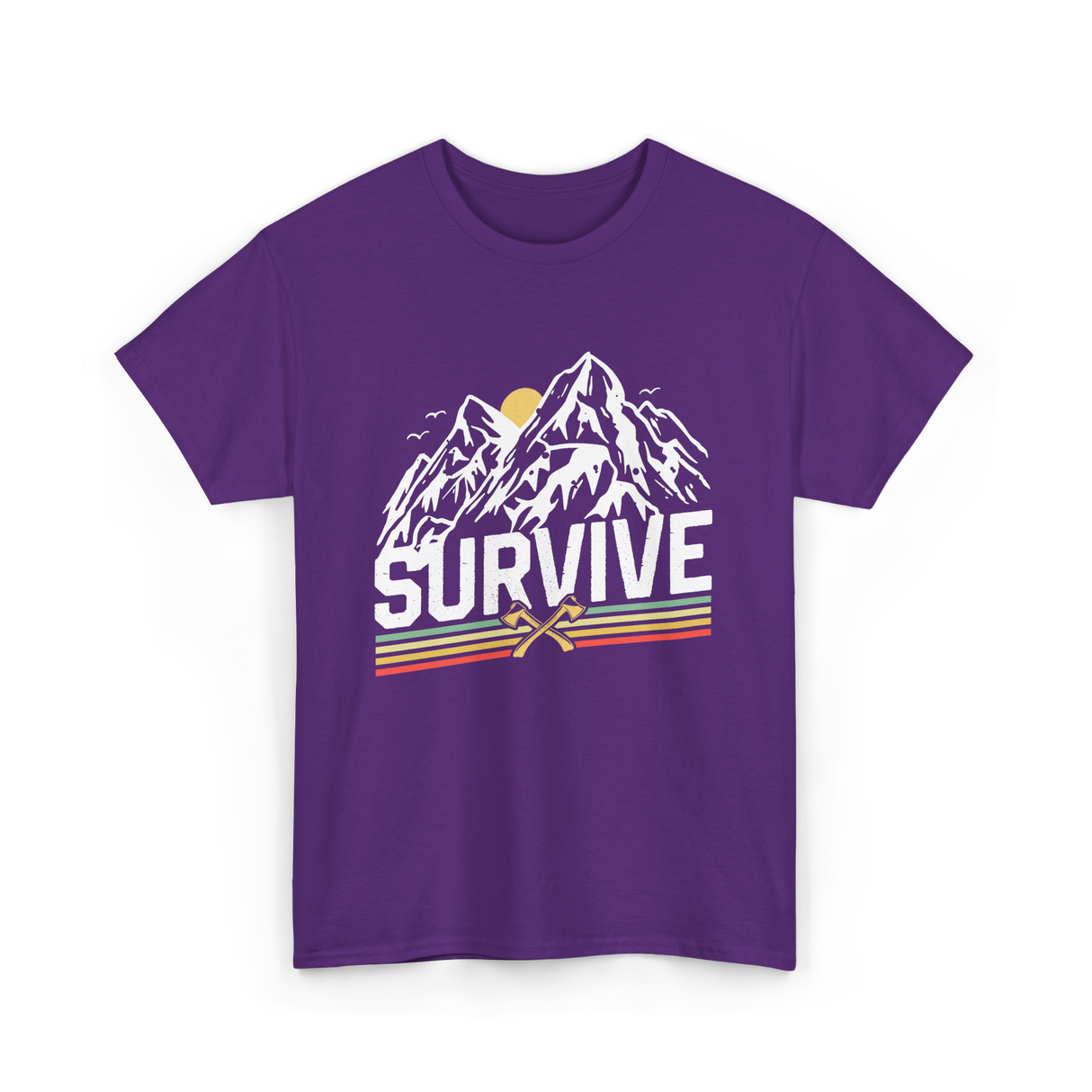 Survive Survival Bushcraft T-Shirt - Purple