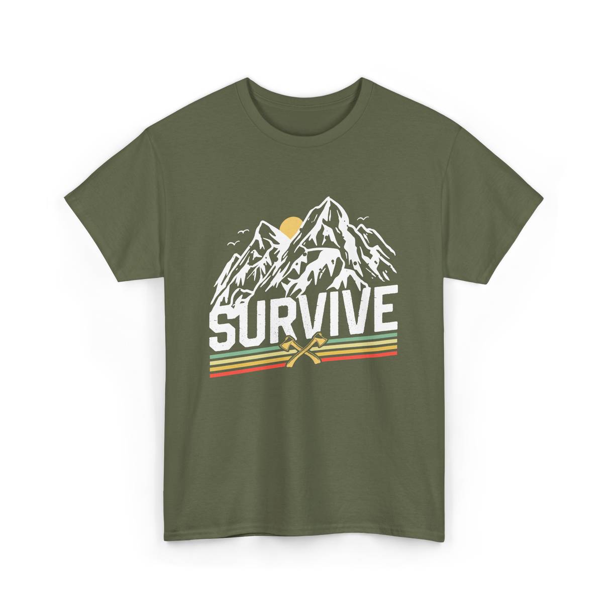 Survive Survival Bushcraft T-Shirt - Military Green