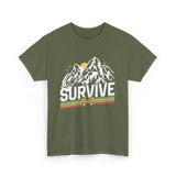 Survive Survival Bushcraft T-Shirt - Military Green