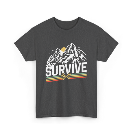 Survive Survival Bushcraft T-Shirt - Dark Heather