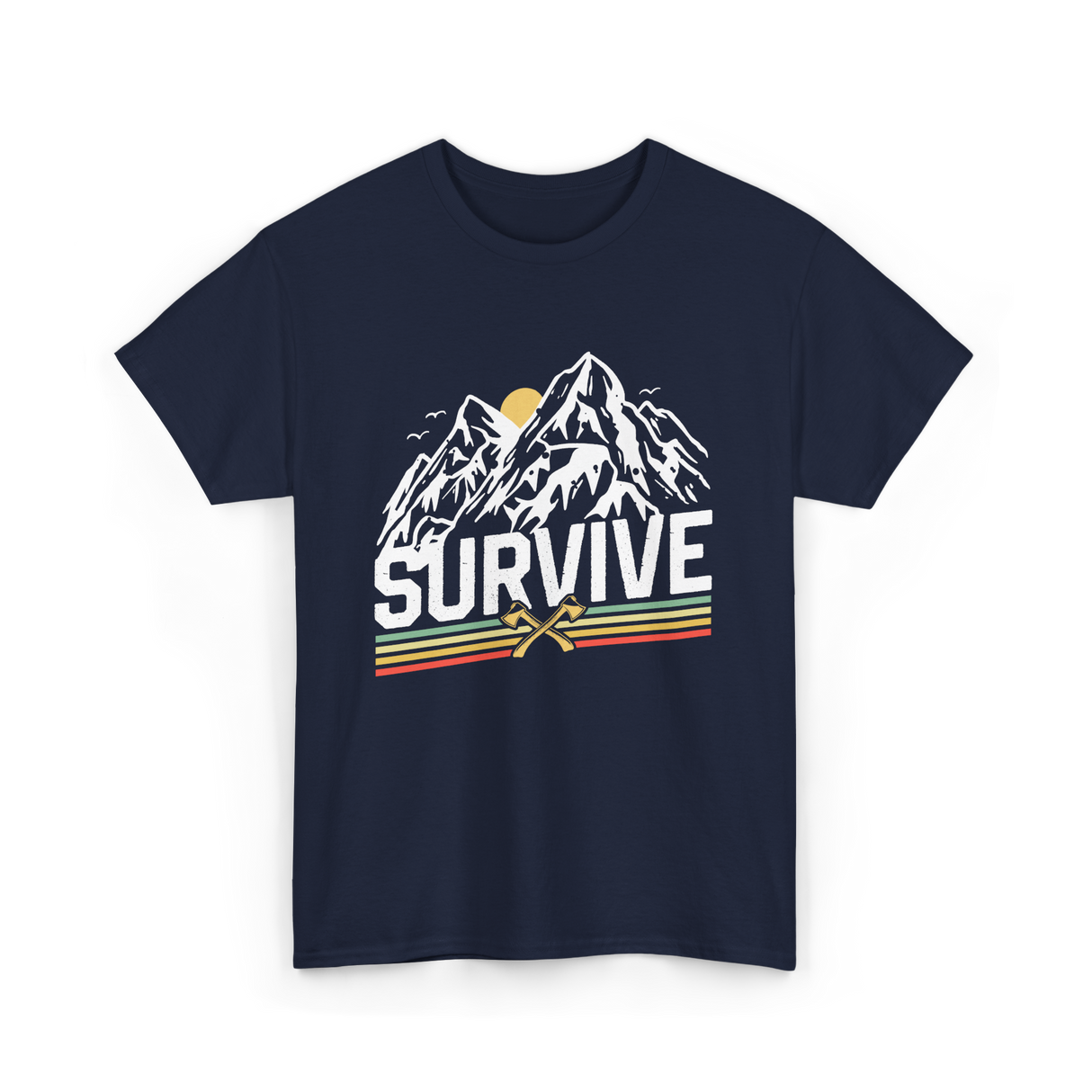 Survive Survival Bushcraft T-Shirt - Navy