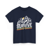 Survive Survival Bushcraft T-Shirt - Navy