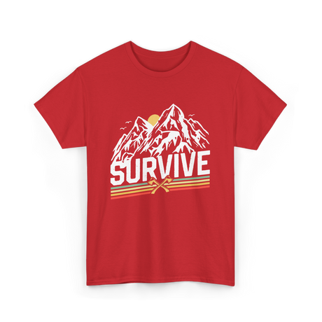 Survive Survival Bushcraft T-Shirt - Red