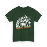 Survive Survival Bushcraft T-Shirt - Forest Green