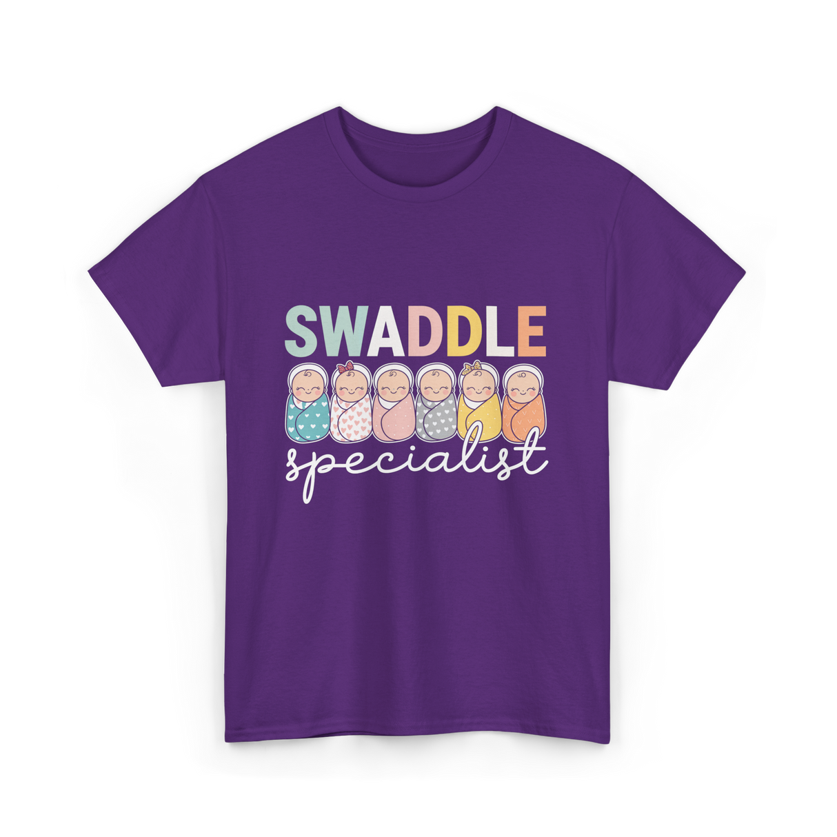 Swaddle Specialist Baby Care T-Shirt - Purple