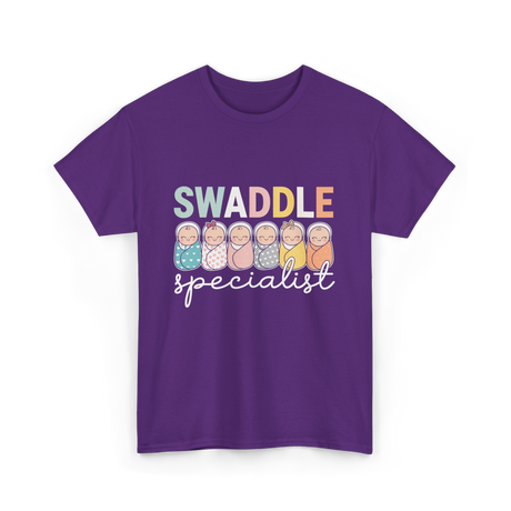 Swaddle Specialist Baby Care T-Shirt - Purple