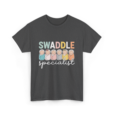 Swaddle Specialist Baby Care T-Shirt - Dark Heather