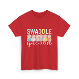 Swaddle Specialist Baby Care T-Shirt - Red