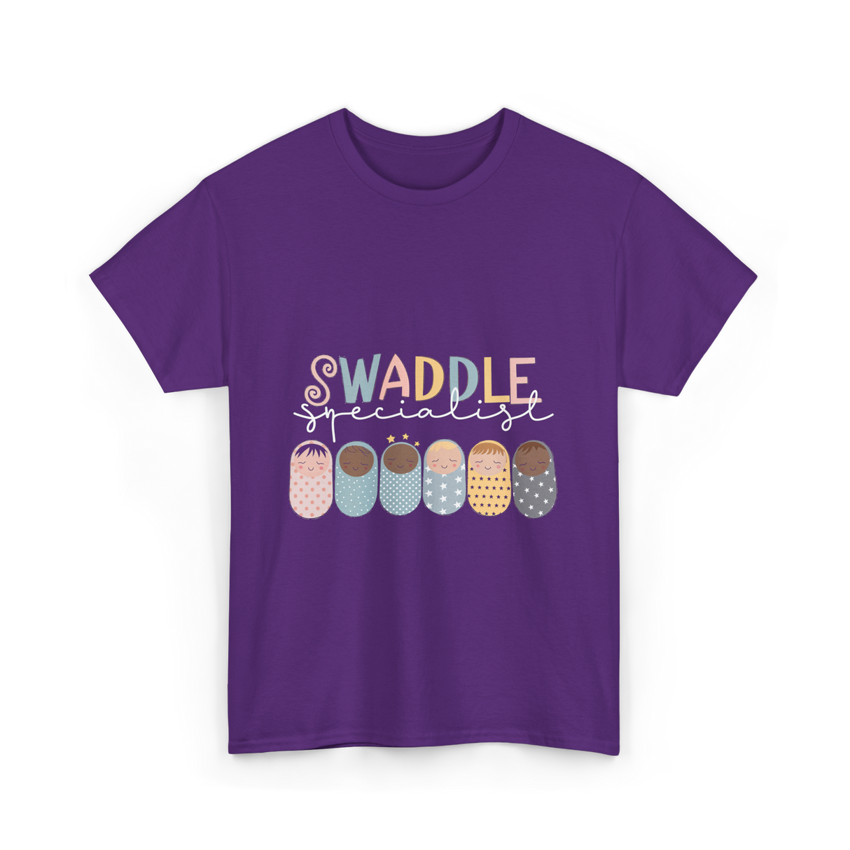 Swaddle Specialist Baby Care T-Shirt - Purple