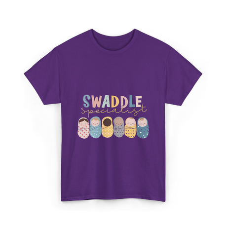 Swaddle Specialist Baby Care T-Shirt - Purple