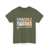 Swaddle Specialist Baby Care T-Shirt - Military Green