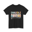 Swaddle Specialist Baby Care T-Shirt - Black