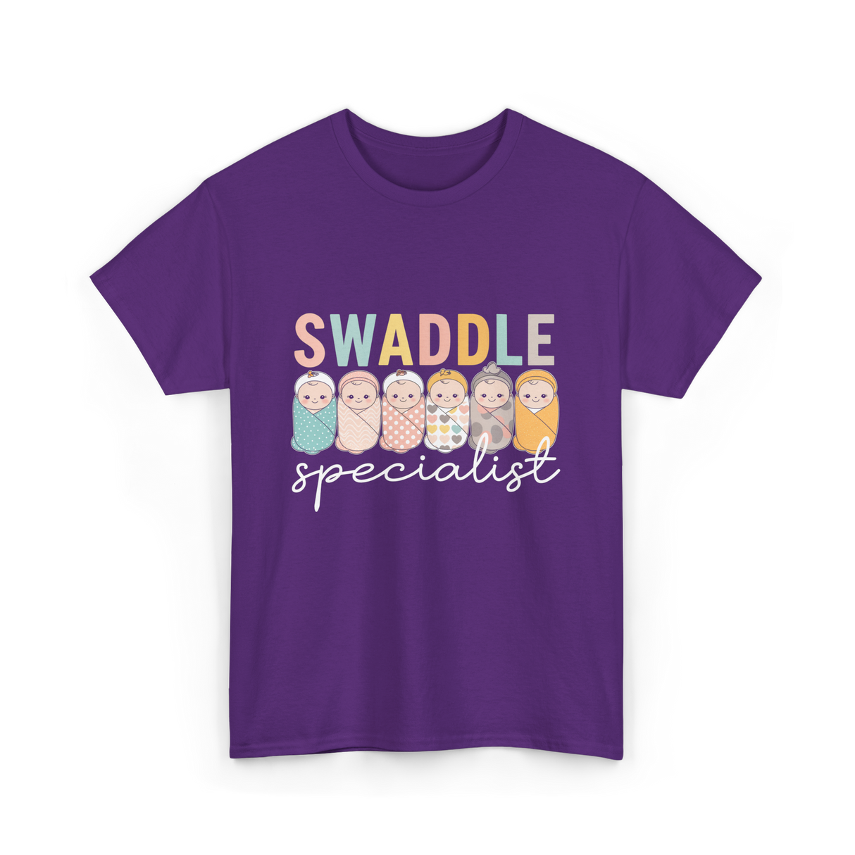 Swaddle Specialist Neonatal Nurse T-Shirt - Purple