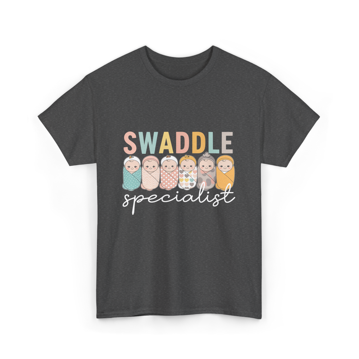 Swaddle Specialist Neonatal Nurse T-Shirt - Dark Heather