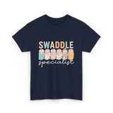 Swaddle Specialist Neonatal Nurse T-Shirt - Navy