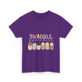 Swaddle Specialist Swaddling Babies T-Shirt - Purple