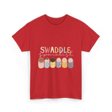 Swaddle Specialist Swaddling Babies T-Shirt - Red