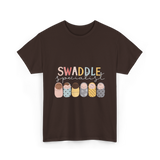 Swaddle Specialist Swaddling Babies T-Shirt - Dark Chocolate