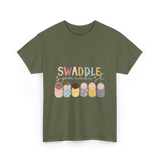 Swaddle Specialist Swaddling Babies T-Shirt - Military Green