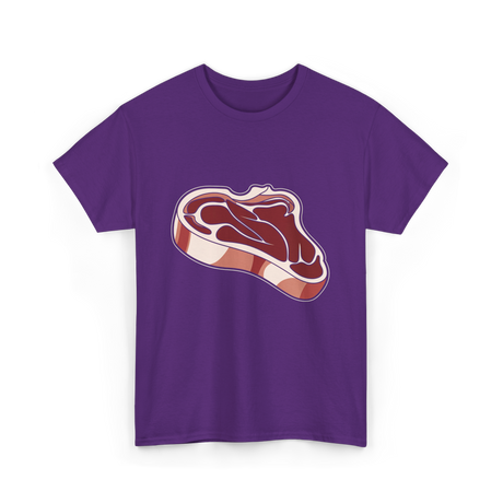 T Bone Steak Meat Lovers T-Shirt - Purple