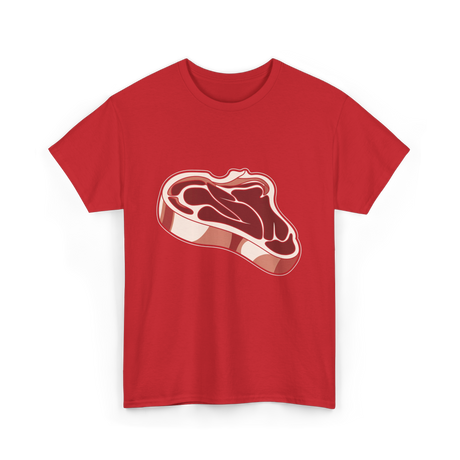 T Bone Steak Meat Lovers T-Shirt - Red