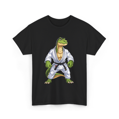 T-Rex Dinosaur Martial Arts Jiu-Jitsu T-Shirt - Black