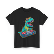 T Rex DJ Party DJ T-Shirt - Black