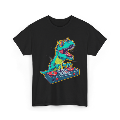 T Rex DJ Party DJ T-Shirt - Black