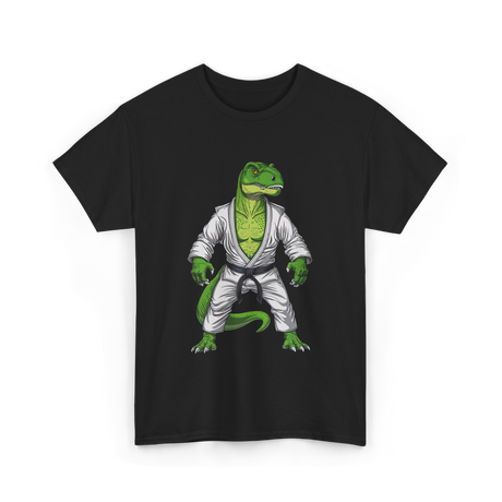 T-Rex Martial Arts Dinosaur T-Shirt - Black