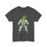 T-Rex Martial Arts Dinosaur T-Shirt - Dark Heather