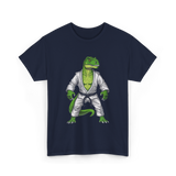 T-Rex Martial Arts Dinosaur T-Shirt - Navy