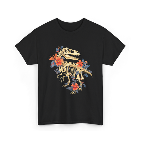 T-Rex Skeleton Dino T-Shirt - Black