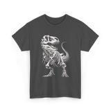 T-Rex Skeleton Dinosaur Fossil T-Shirt - Dark Heather