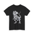 T-Rex Skeleton Dinosaur Fossil T-Shirt - Black