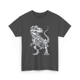 T-Rex Skeleton Dinosaur Fossil T-Shirt - Dark Heather