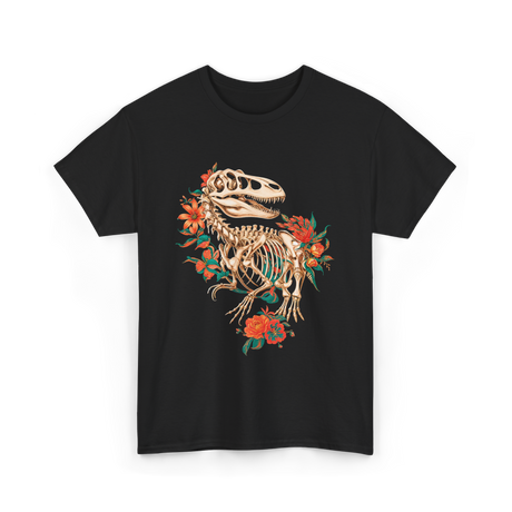 T Rex Skeleton Dinosaur Skeleton T-Shirt - Black