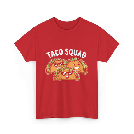 Taco Squad Taco Lovers T-Shirt - Red