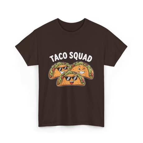 Taco Squad Taco Lovers T-Shirt - Dark Chocolate