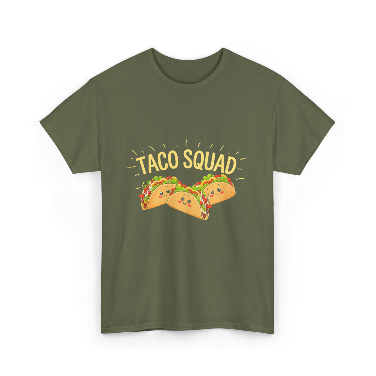 Taco Squad Taco T-Shirt - Military Green