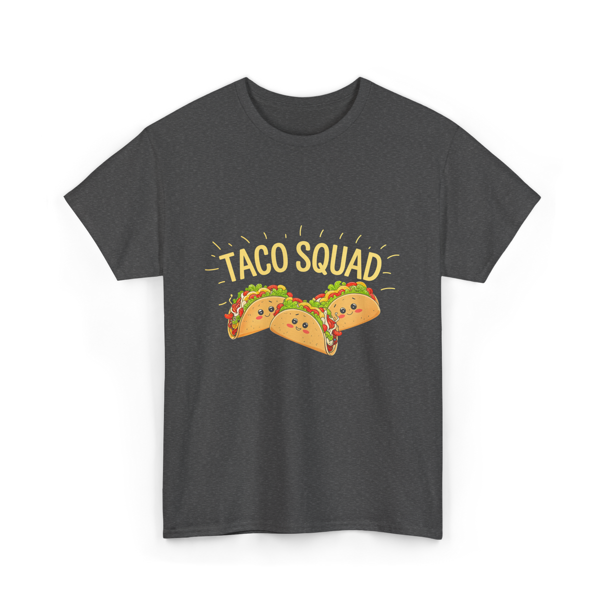 Taco Squad Taco T-Shirt - Dark Heather