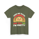 Tacos Pretty Taco T-Shirt - Military Green