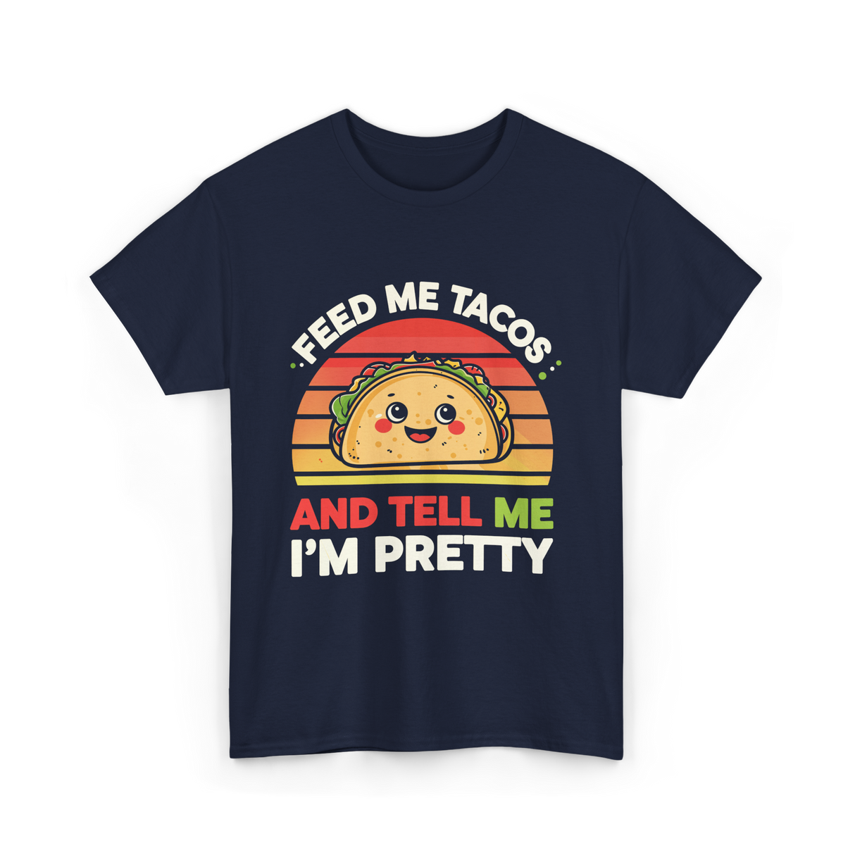 Tacos Pretty Taco T-Shirt - Navy