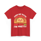 Tacos Pretty Taco T-Shirt - Red