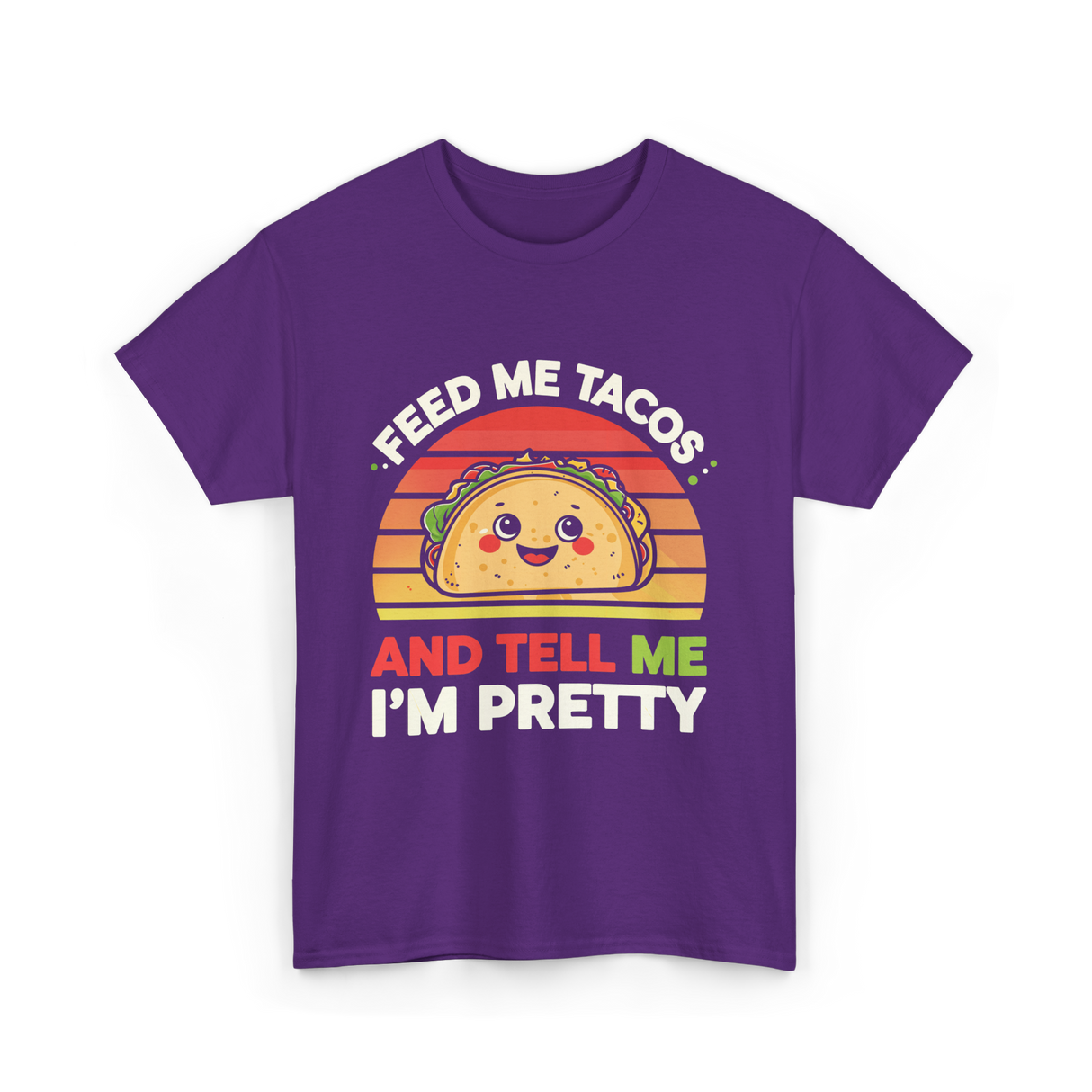 Tacos Pretty Taco T-Shirt - Purple