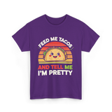 Tacos Pretty Taco T-Shirt - Purple