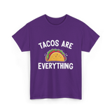 Tacos Are Everything Taco T-Shirt - Purple