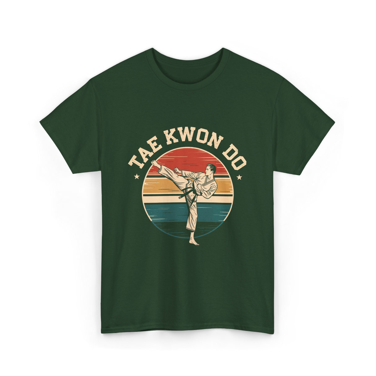 Tae Kwon Do Martial Arts T-Shirt - Forest Green